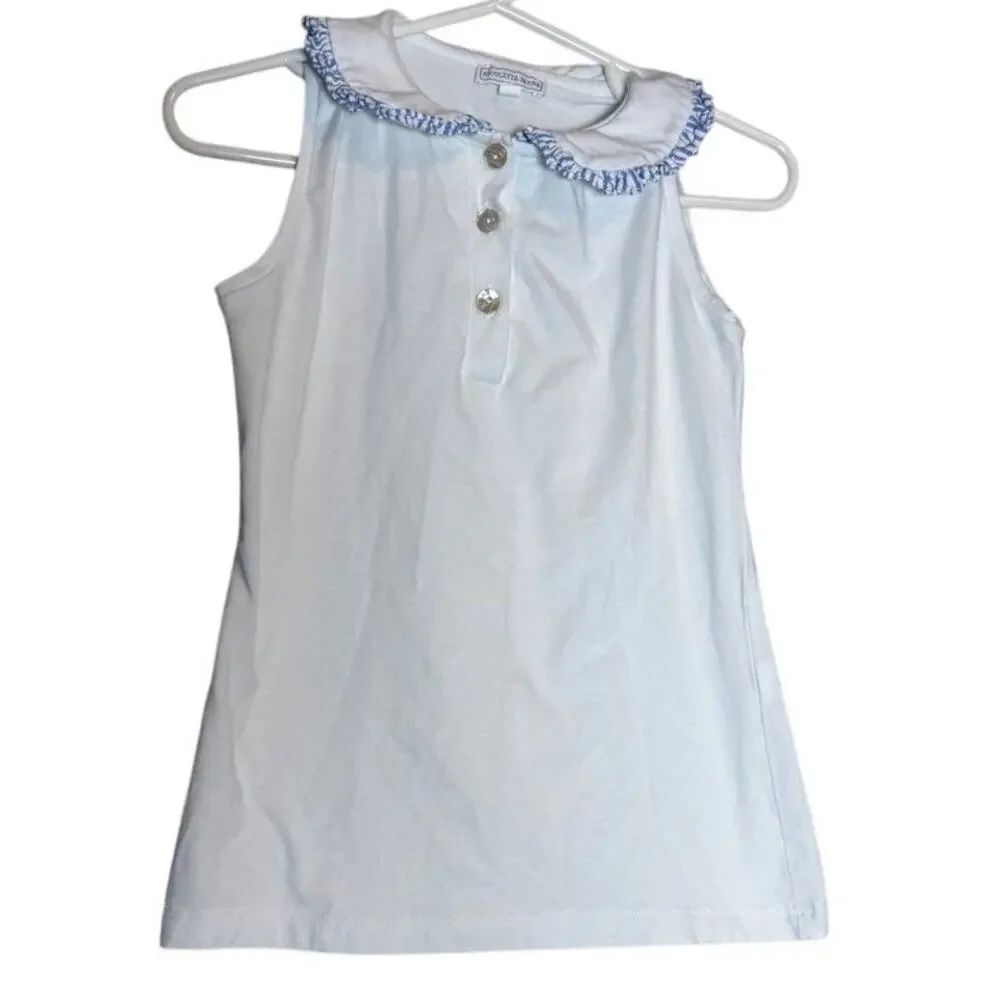 Nicoletta Fanna Sleeveless Polo Top Girl's Sz. 6